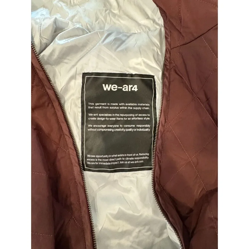WE-AR4 Marroon Men’s Coat Large | 23″ Pit to Pit • 34″ Length • NWT - Picture 4 of 4